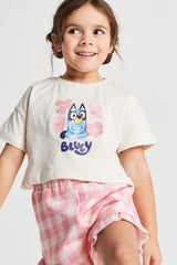 Bluey Girls Daywear Set T Shirt & Shorts - Brand Threads