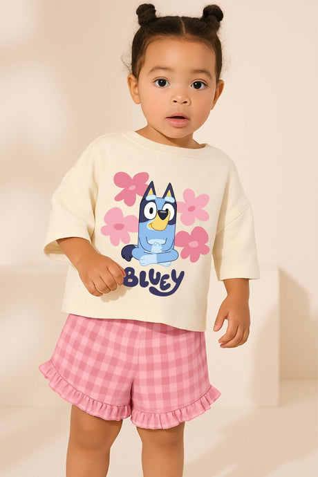 Bluey Girls Daywear Set T Shirt & Shorts - Brand Threads