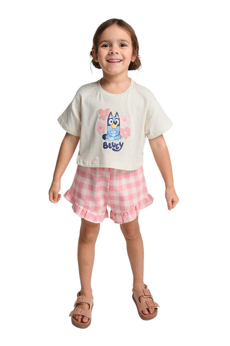 Bluey Girls Daywear Set T Shirt & Shorts - Brand Threads