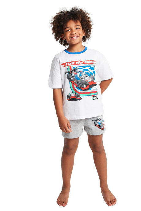 Boys Hot Wheels Short Pyjama Set - Brand Threads