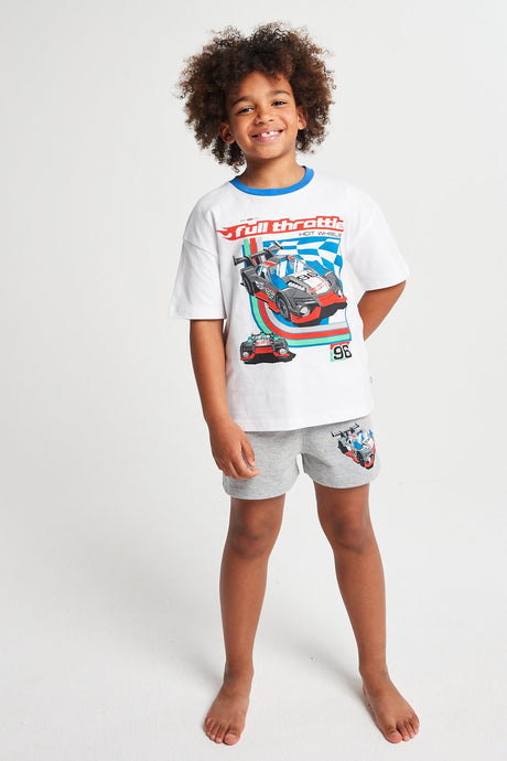 Boys Hot Wheels Short Pyjama Set - Brand Threads