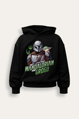 Boys Mandalorian and Grogu Hoodie - Brand Threads