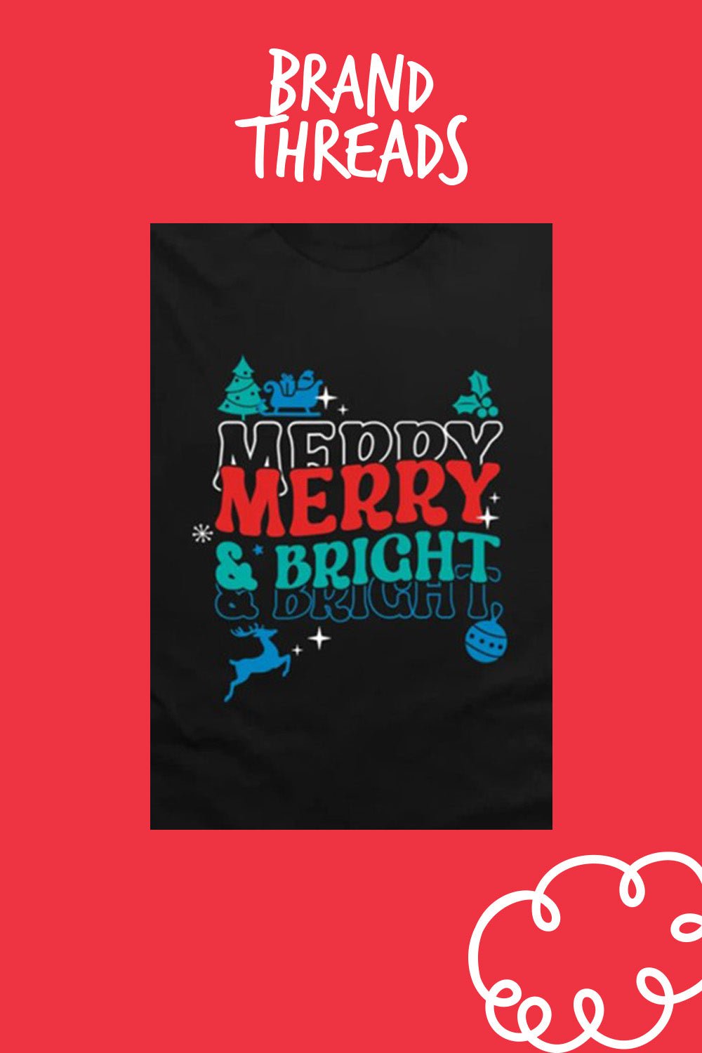 Boys “Merry And Bright” Christmas T-Shirt - Brand Threads