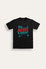 Boys “Merry And Bright” Christmas T-Shirt - Brand Threads