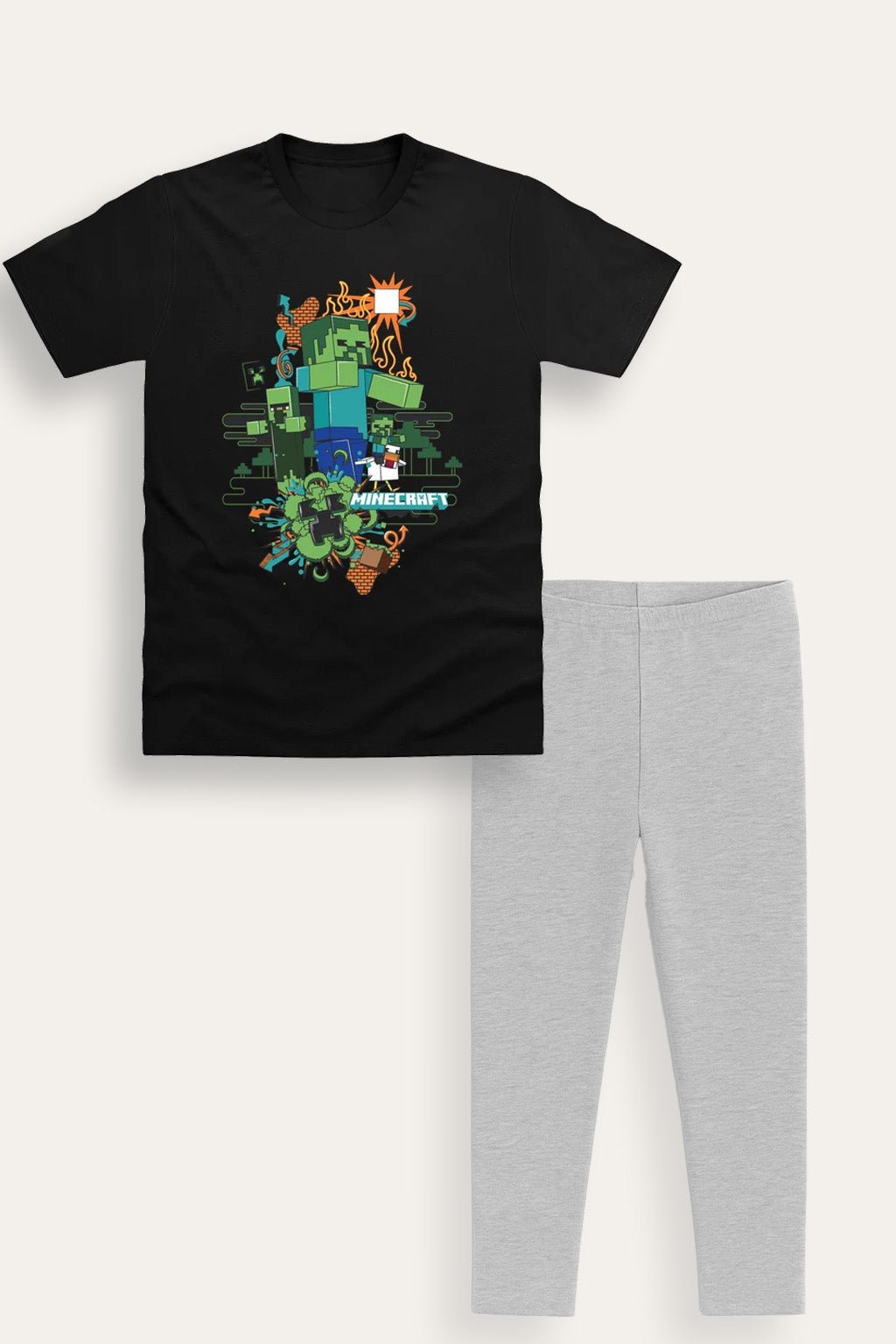 Boys Minecraft Pyjamas Set - Brand Threads