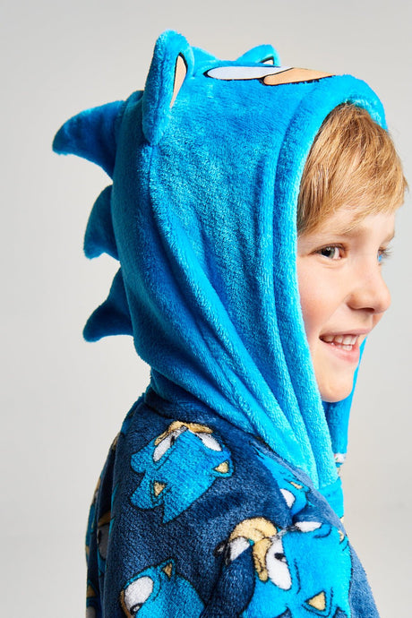 Boys Sonic Dressing Gown - Brand Threads