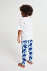 Boys Sonic The Hedgehog Long Leg Pyjama - Brand Threads