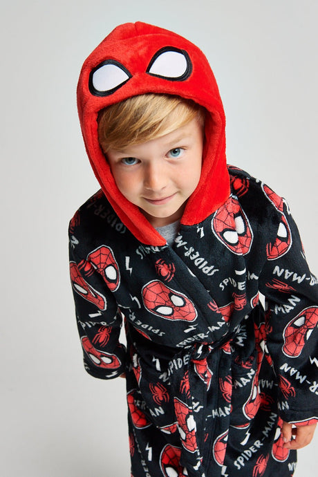 Boys Spider-Man Dressing Gown - Brand Threads