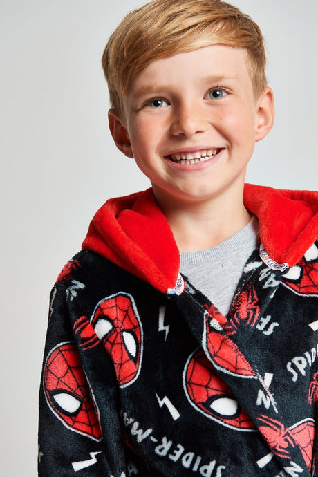 Boys Spider-Man Dressing Gown - Brand Threads