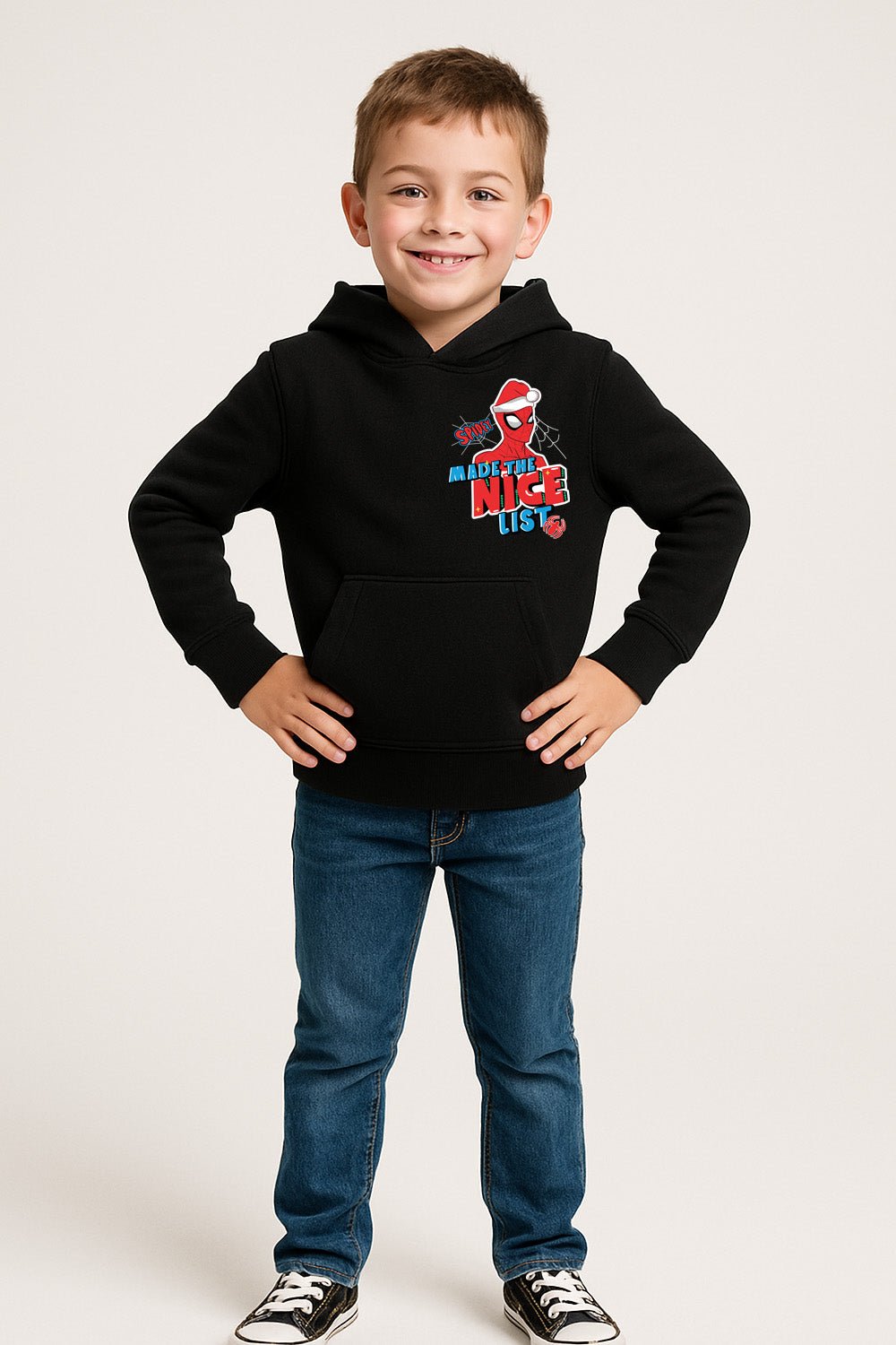 Boys Spiderman Christmas Hoodie - Brand Threads