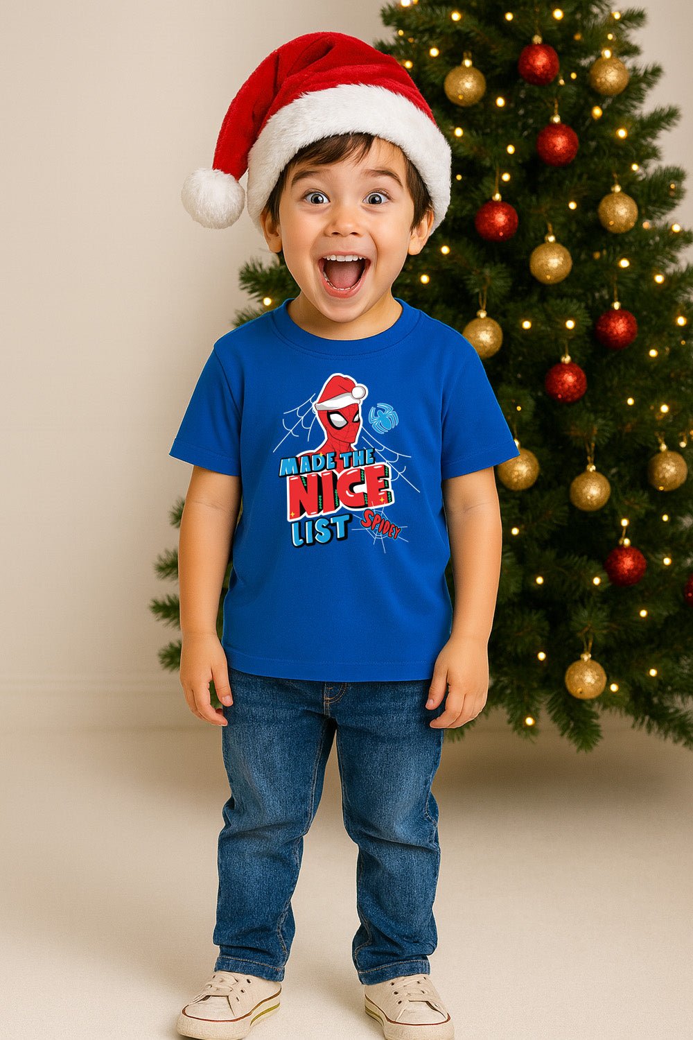 Boys Spiderman Christmas T-Shirt - Brand Threads