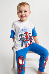 Boys Spidey and Friends Long Leg Pyjama - Brand Threads