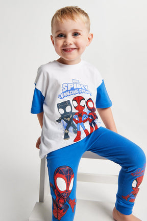 Boys Spidey and Friends Long Leg Pyjama - Brand Threads