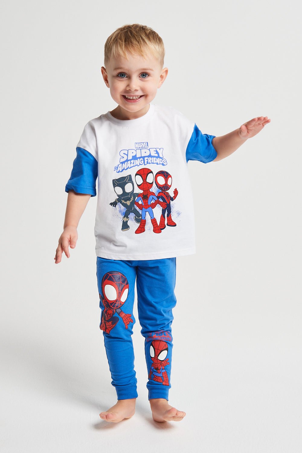 Boys Spidey and Friends Long Leg Pyjama - Brand Threads
