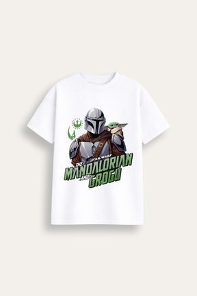 Boys The Mandalorian and Grogu T Shirt - Brand Threads