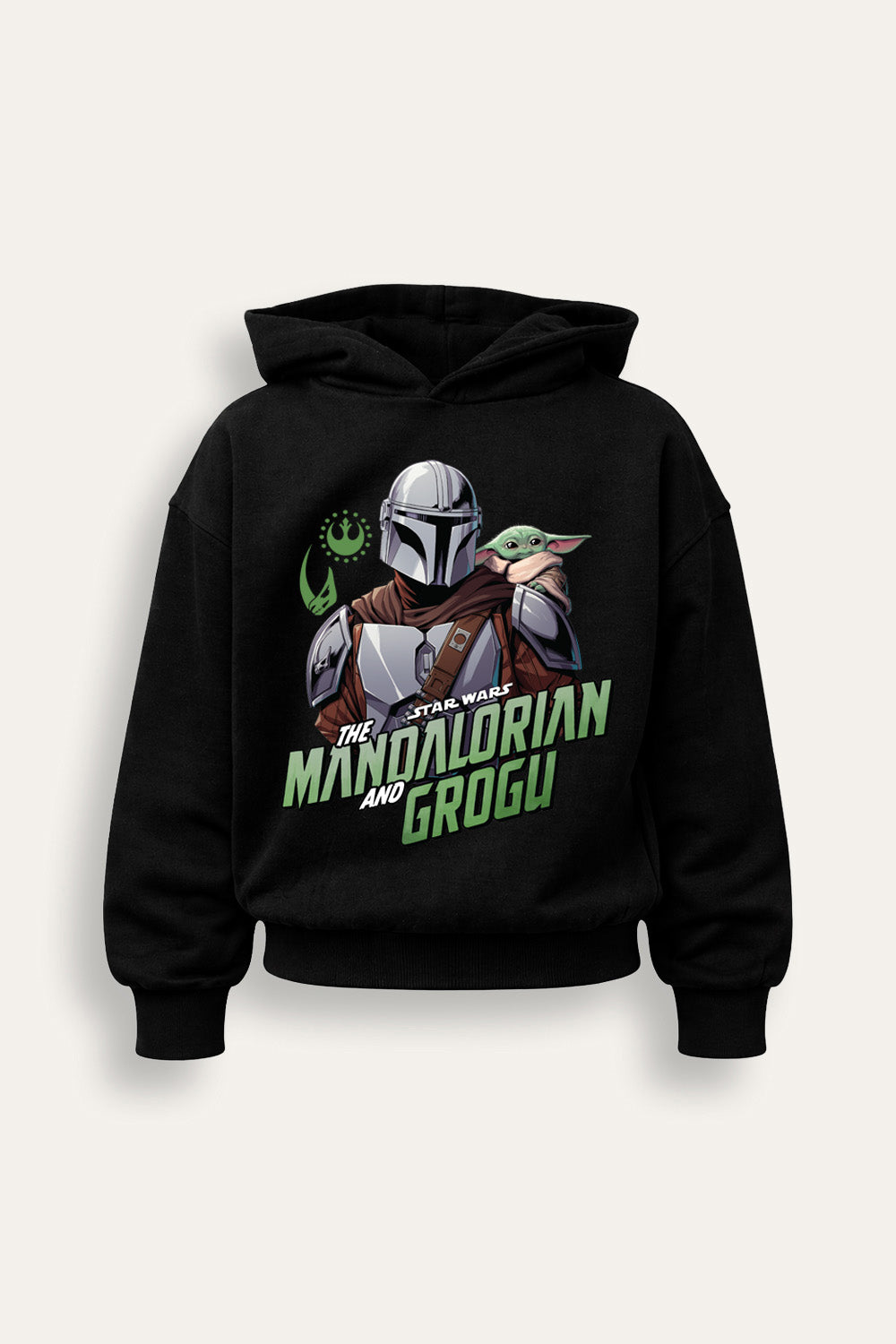 Boys Mandalorian and Grogu Hoodie