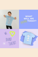 Cinnamoroll Girls Blue T-Shirt Official Sanrio Character Tee - Brand Threads