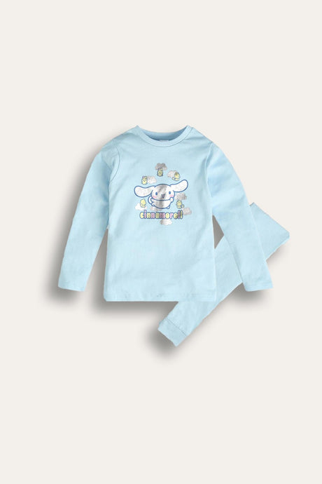 Cinnamoroll girls pyjamas – blue long sleeve pyjama set - Brand Threads