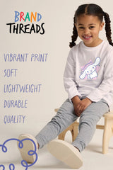 Cinnamoroll girls pyjamas – long sleeve white pyjama set - Brand Threads