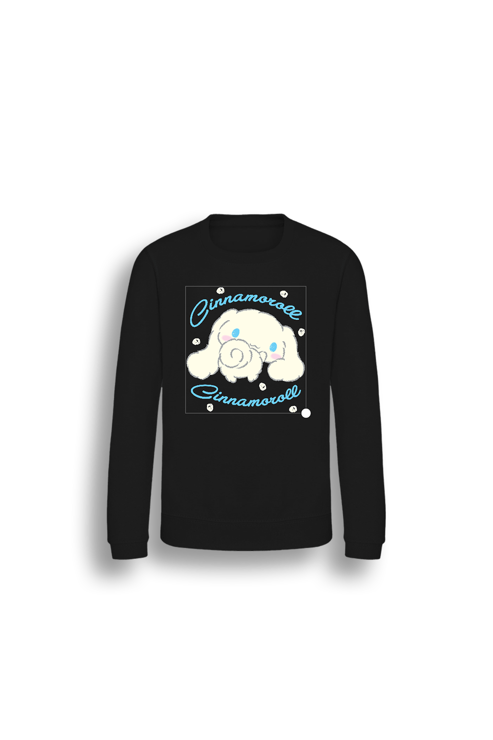 Cinnamoroll girls sweatshirt – long sleeve black sweater - Brand Threads