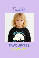Cinnamoroll girls sweatshirt – long sleeve black sweater - Brand Threads