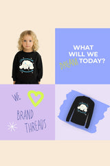 Cinnamoroll girls sweatshirt – long sleeve black sweater - Brand Threads