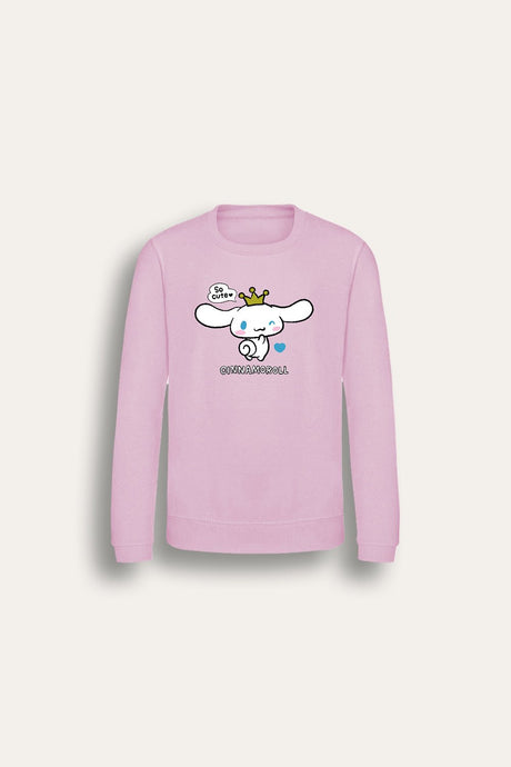Cinnamoroll girls sweatshirt – long sleeve pink kids jumper - Brand Threads