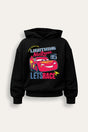 Disney Cars Lightning McQueen Boys Black Hoodie - Brand Threads