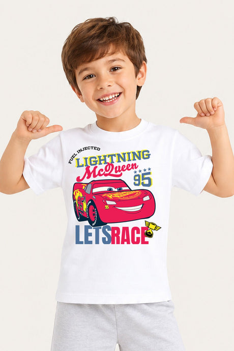 Disney Cars Lightning McQueen Boys Black Short Pyjama Set - Brand Threads