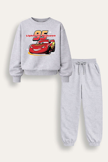 Disney Cars Lightning McQueen Boys Black Sweatshirt and Jogger Set - Brand Threads