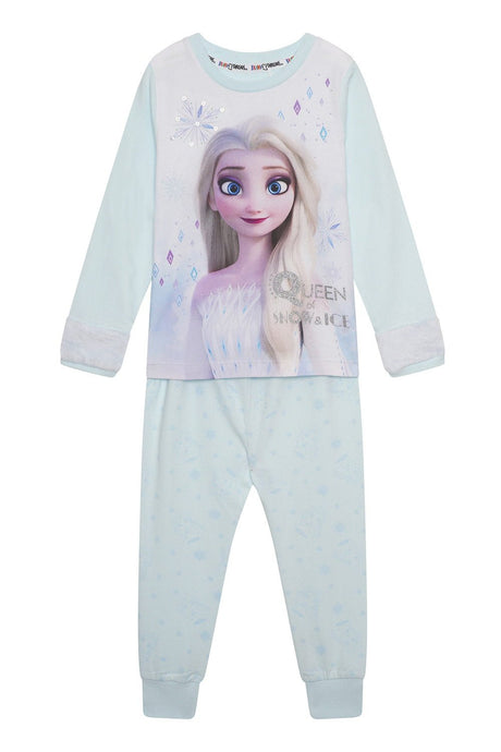 Disney Frozen Elsa Girls Snowflake Pyjamas - Brand Threads