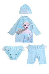 Disney Frozen Girls 4 Piece Swim Set - Brand Threads