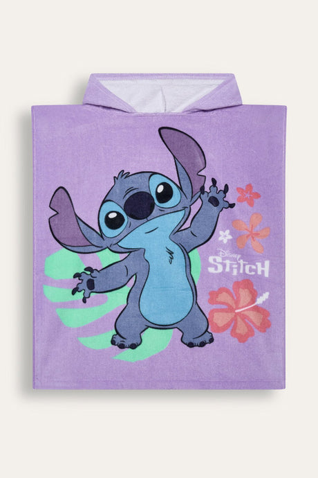 Disney Girls Stitch Swim Poncho - Brand Threads