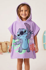 Disney Girls Stitch Swim Poncho - Brand Threads