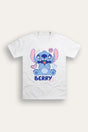 Disney Girls White Stitch T-Shirt - Brand Threads