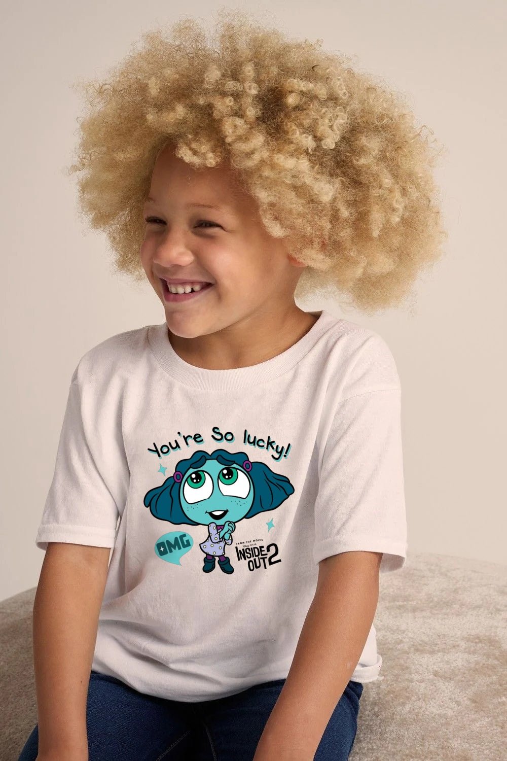 Disney Inside Out 2 Girls White T-Shirt - Brand Threads