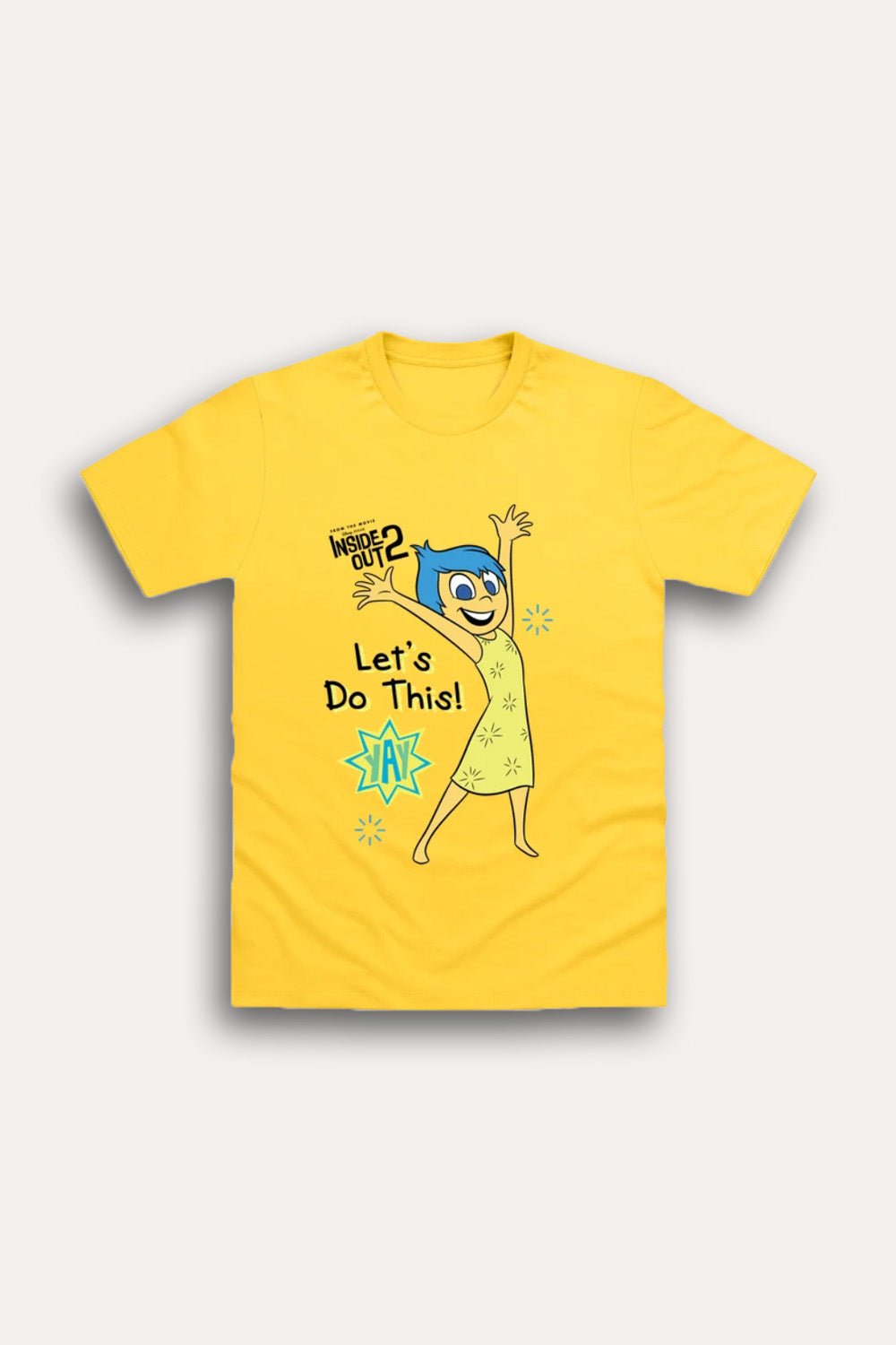 Disney Inside Out 2 Girls Yellow T-Shirt – Let’s Do This! - Brand Threads