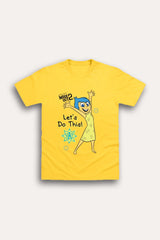 Disney Inside Out 2 Girls Yellow T-Shirt – Let’s Do This! - Brand Threads