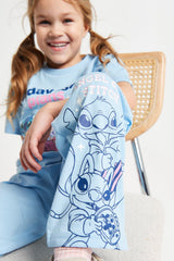 Disney Lilo And Stitch Girls Long Leg Pyjama Set - Brand Threads