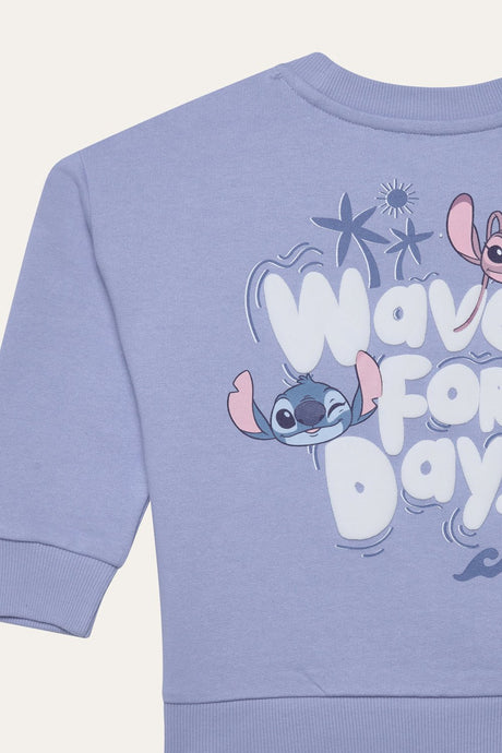 Disney Lilo And Stitch Girls Sweatshirt And Shorts Set - Brand Threads