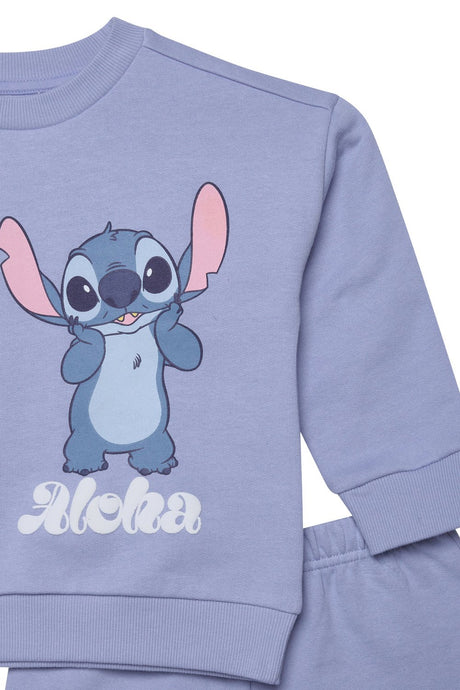 Disney Lilo And Stitch Girls Sweatshirt And Shorts Set - Brand Threads