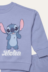 Disney Lilo And Stitch Girls Sweatshirt And Shorts Set - Brand Threads