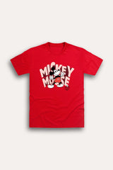 Disney Men's Mickey Mouse Red T-Shirt - Brand Threads