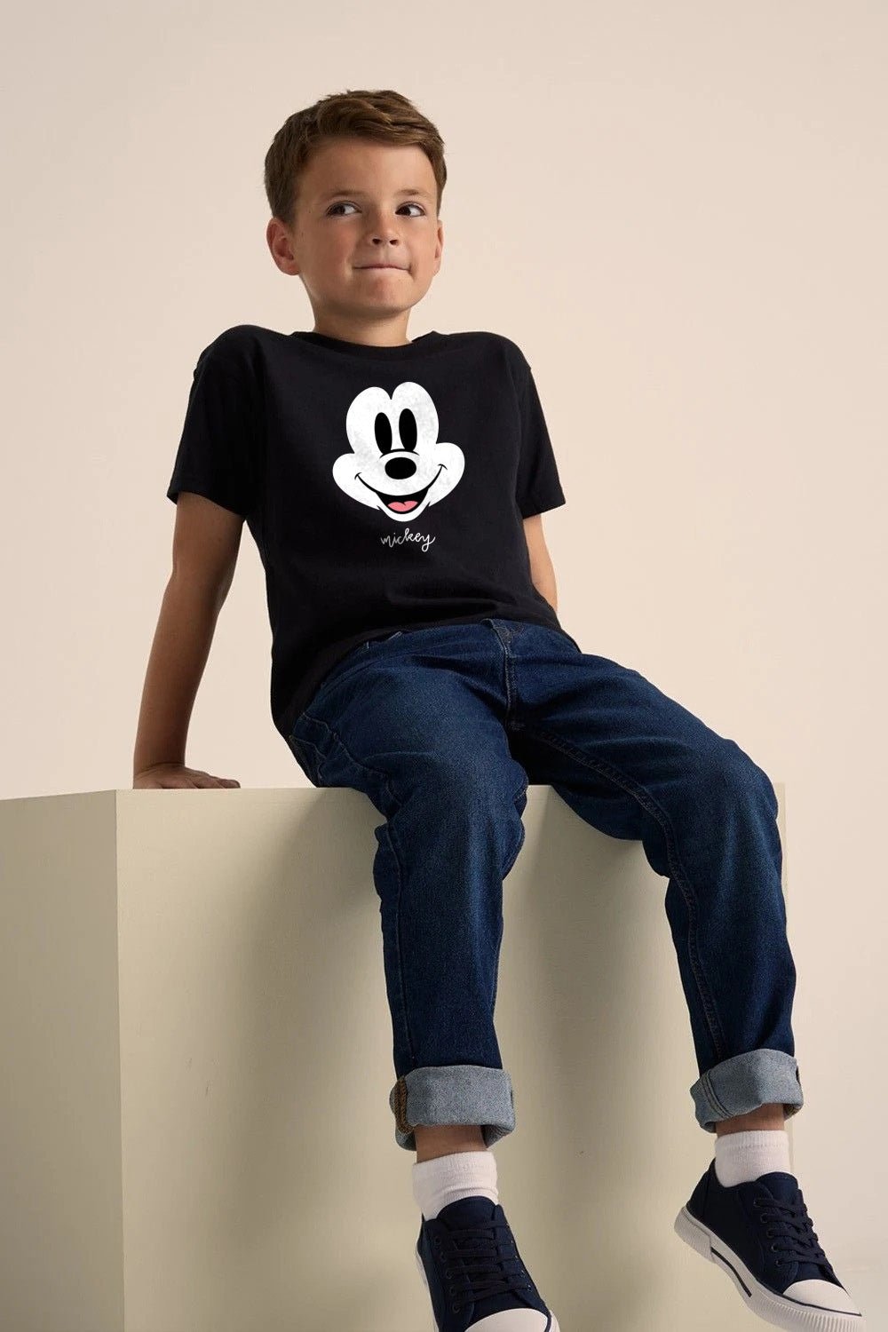 Disney Mickey Mouse Black T-Shirt for Kids - Brand Threads