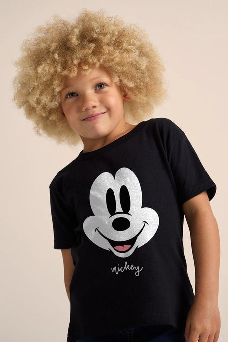 Disney Mickey Mouse Black T-Shirt for Kids - Brand Threads