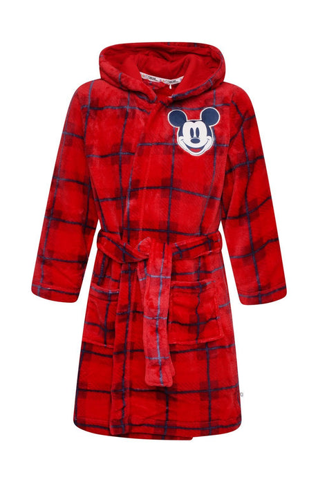 Disney Mickey Mouse Boys Fleece "Disney Crew" Dressing Gown - Brand Threads