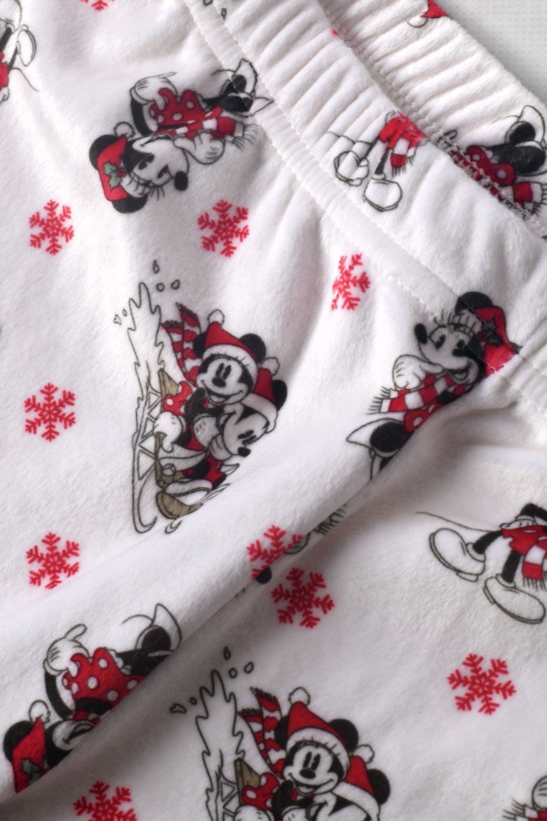 Disney Mickey Mouse Girls Fleece Christmas Pyjamas - Brand Threads