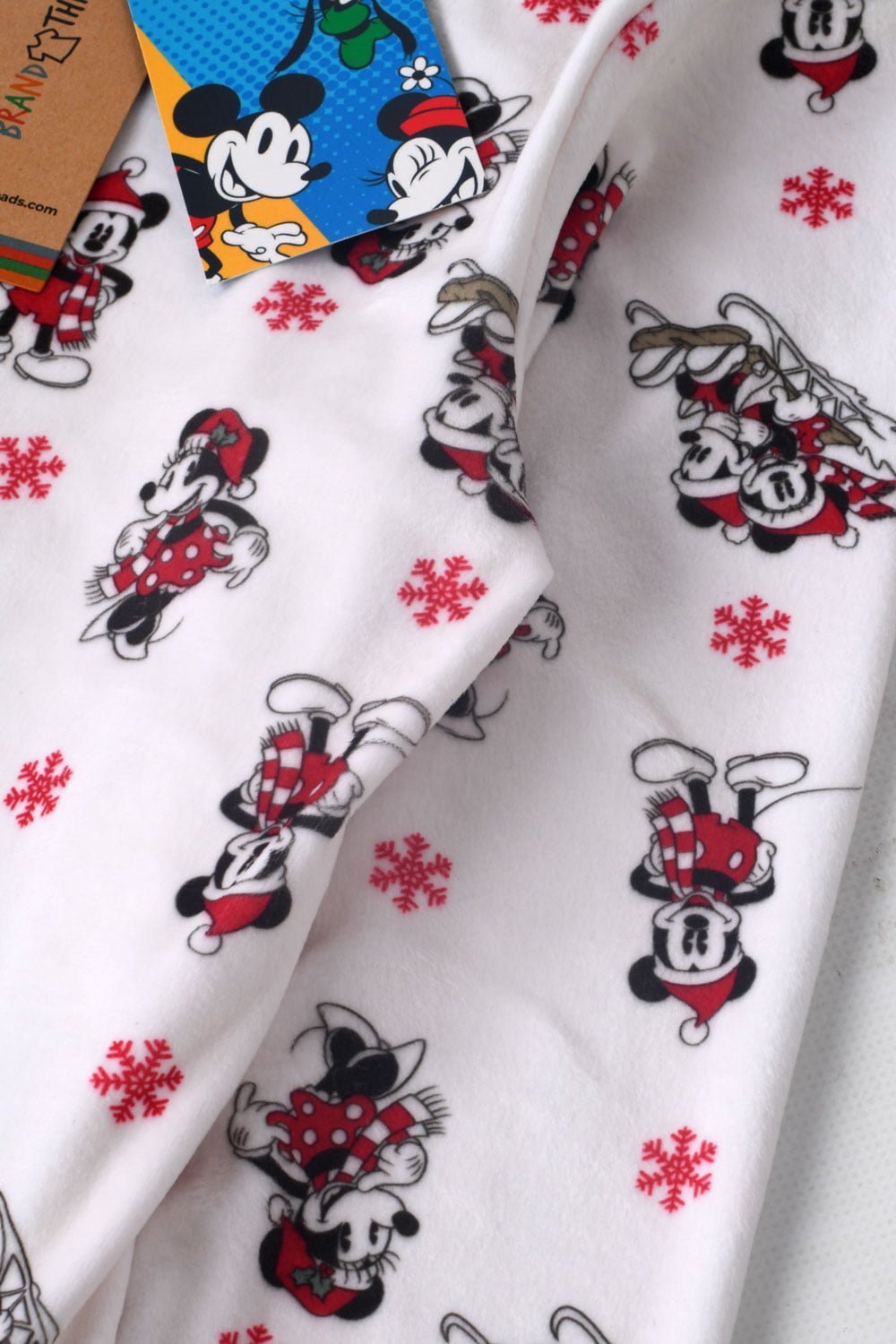 Disney Mickey Mouse Girls Fleece Christmas Pyjamas - Brand Threads