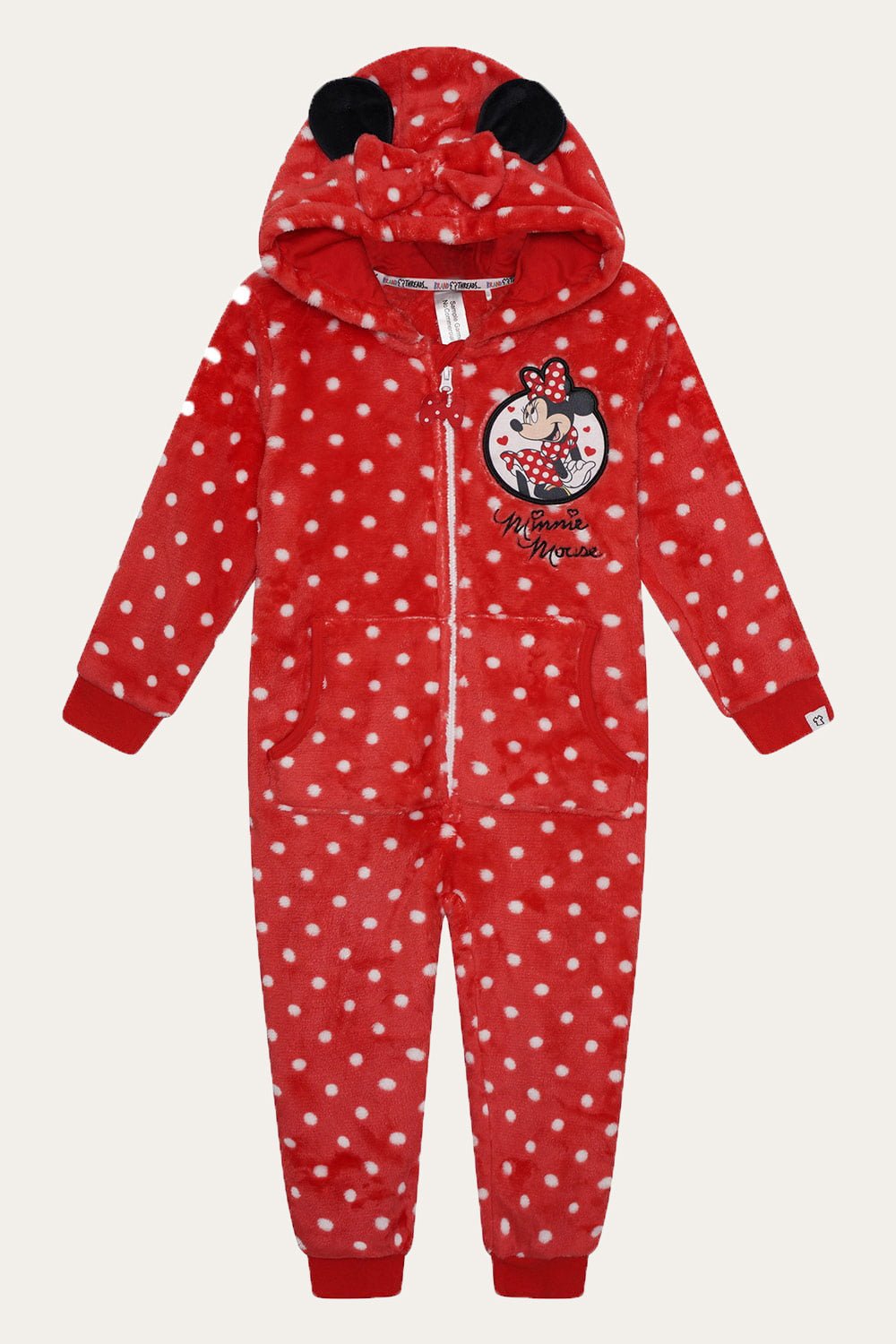 Disney - Minnie Mouse Girls Fleece Onesie - Brand Threads