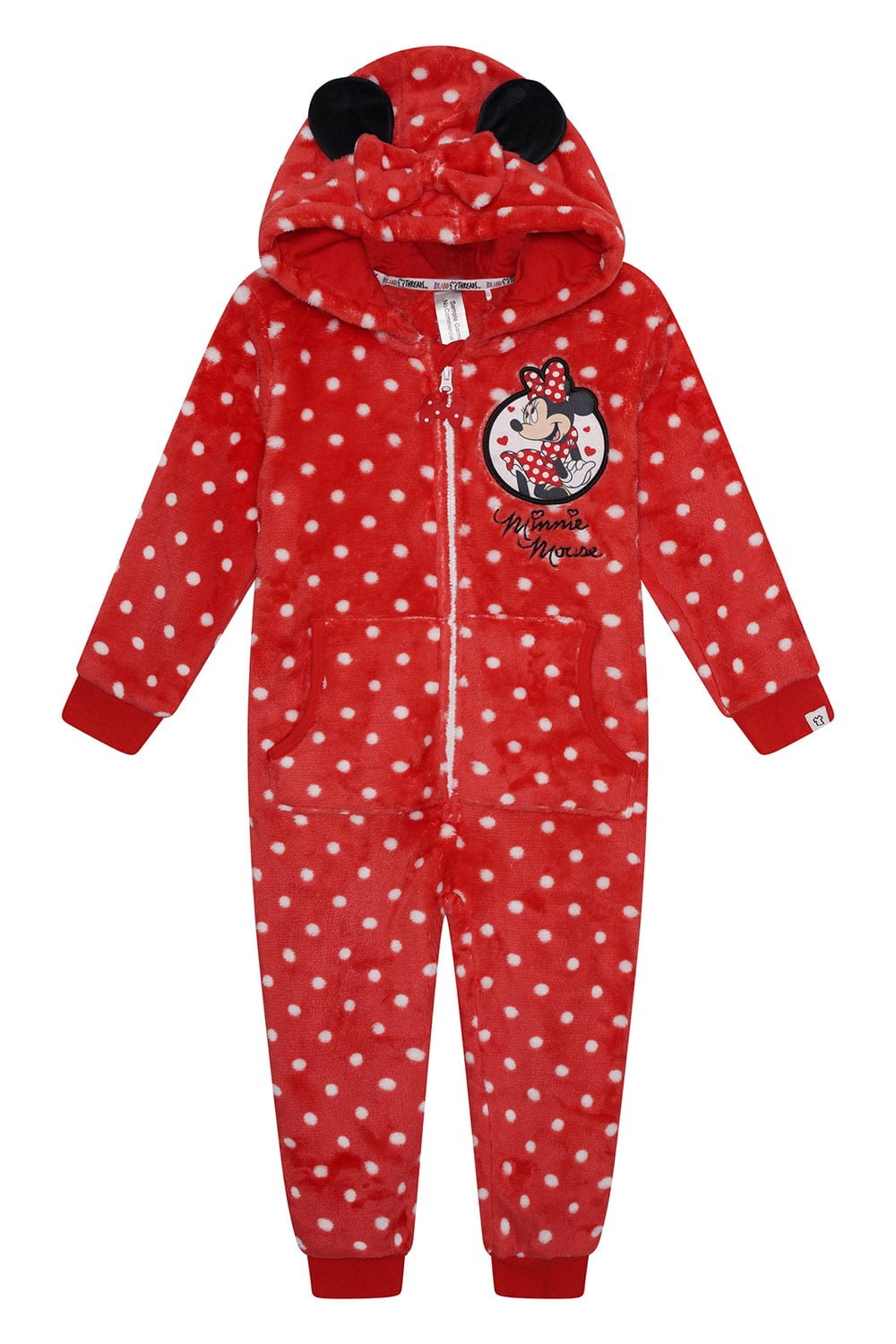 Disney - Minnie Mouse Girls Fleece Onesie - Brand Threads